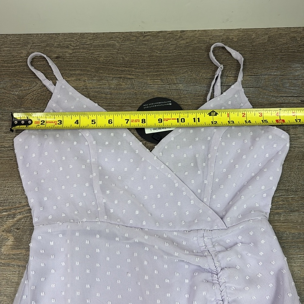 NEW White Fox MANY ROLES Midi Dress -Lilac Size Small - Picture 10 of 14